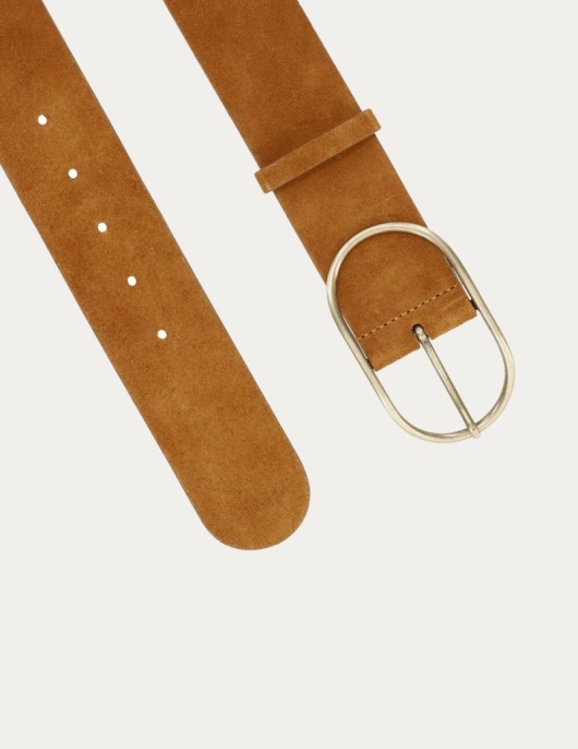 Ceintures | Femme Ba&sh Cole Ceinture En Daim Marron