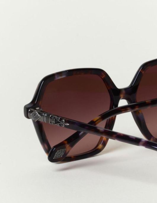 Lunettes De Soleil | Femme Ba&sh Lotty Lunettes Soleil Hexagonales Marron