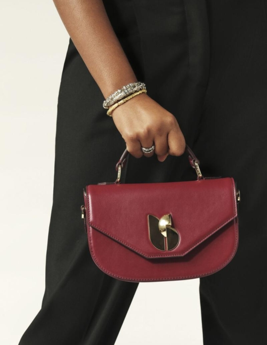 Sacs | Femme Ba&sh Sign Sac En Cuir Rouge