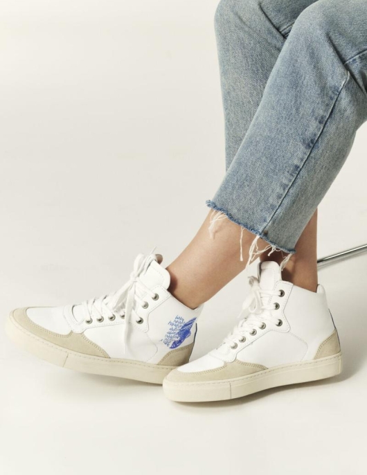 Chaussures | Femme Ba&sh Crush Sneaker Montante Bleu