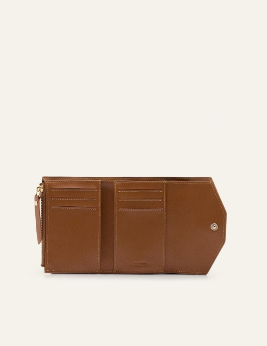 Petite Maroquinerie | Femme Ba&sh Trifold Porte-Cartes Marron