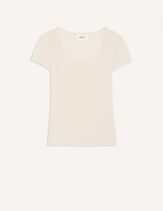 T-Shirts | Femme Ba&sh Odelia Top Blanc Ecru