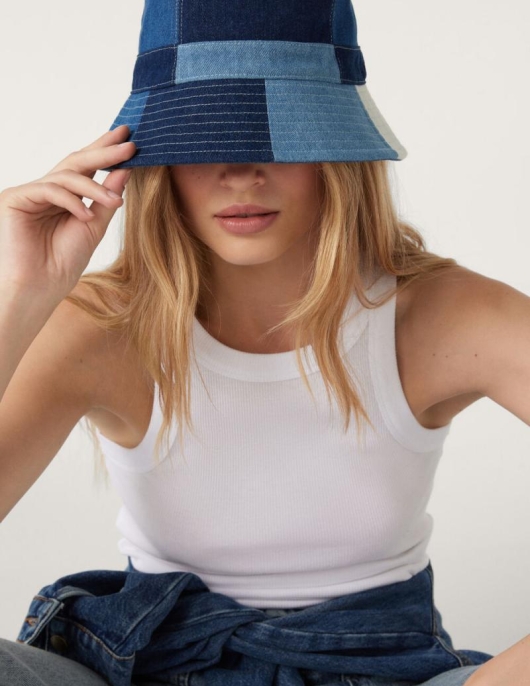 Chapeaux & Casquettes | Femme Ba&sh Denim Bob Denim Bleu